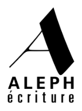 Aleph écriture