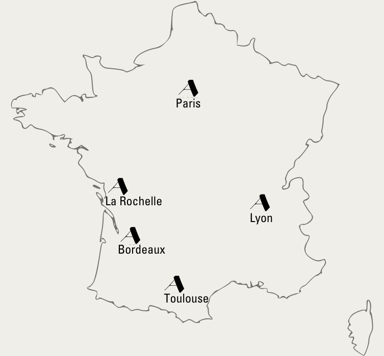 Où nous trouver en France